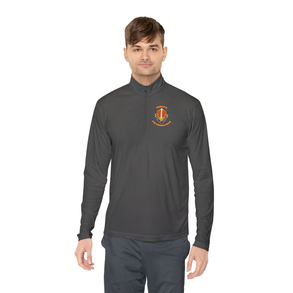 CAB Sword - Orange text - Unisex Quarter-Zip Pullover