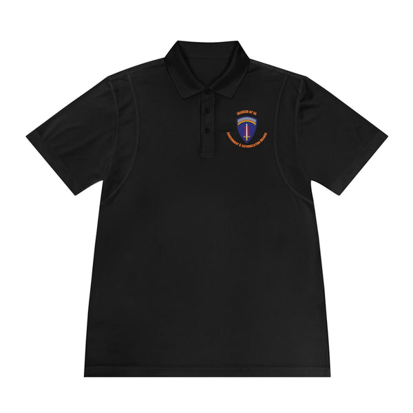 AAB U'R-AF -Orange text - Men's Sport Polo Shirt