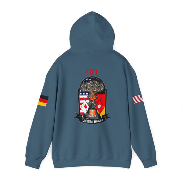 HQ Call Sign -  USANEC-S - Flags on Sleeves - Unisex Heavy Blend™ Hooded Sweatshirt