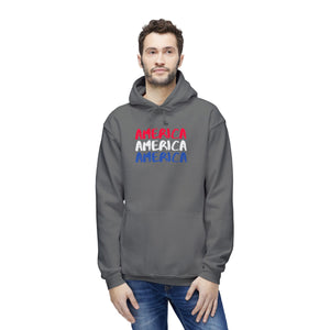 America x3!!! - Unisex Hooded Sweatshirt, Made in US