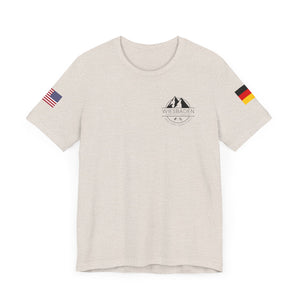 WHM - Flag on Sleeves - Unisex Jersey Short Sleeve Tee