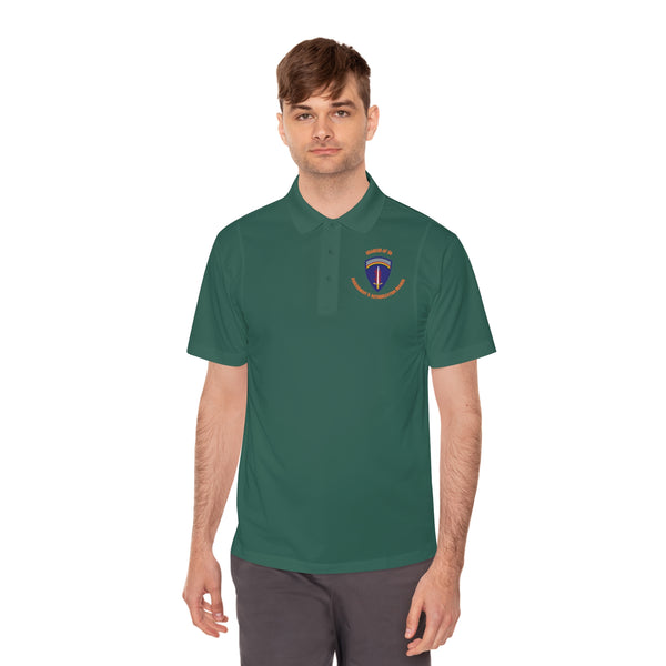 AAB U'R-AF -Orange text - Men's Sport Polo Shirt