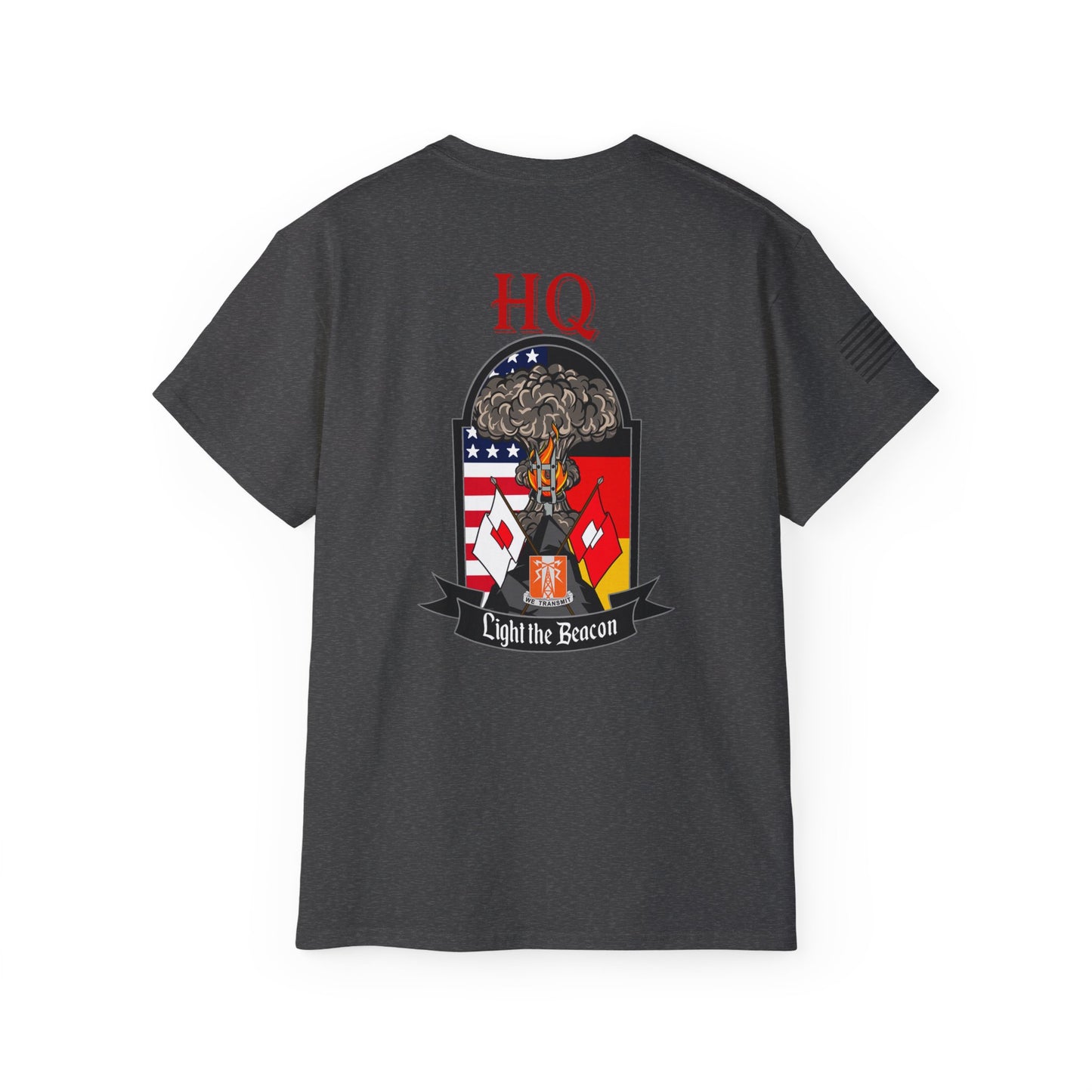 HQ Call Sign - Flag on Sleeve - USANEC-S - Ultra Cotton Tee