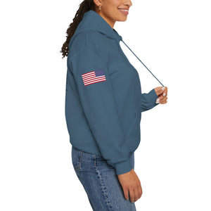 WHM - Flags on Sleeves - Unisex Heavy Blend™ Hooded Sweatshirt