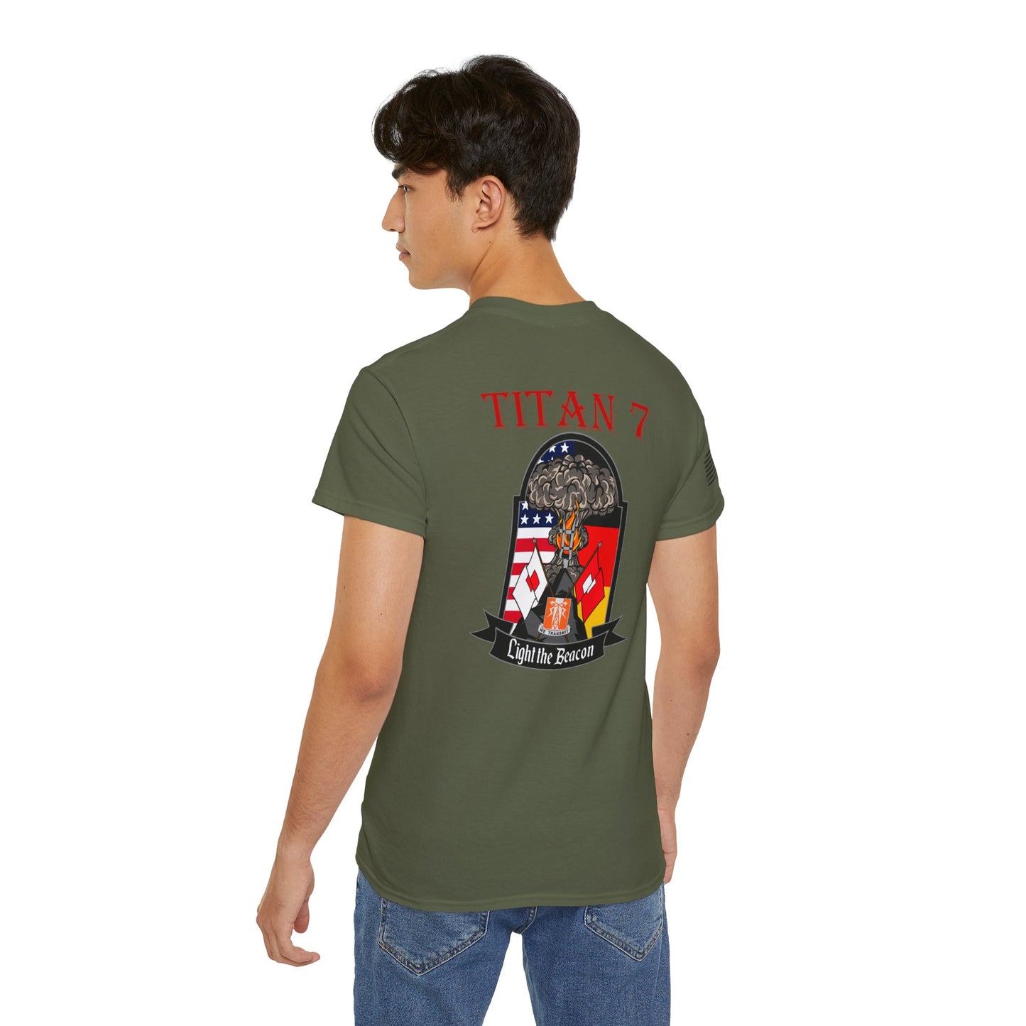 Titan 7 Call Sign - Flag on Sleeve - USANEC-S - Ultra Cotton Tee