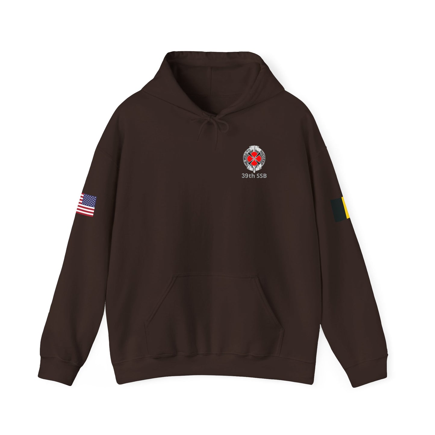 39th SSB - Flags on Sleeves - Unisex Heavy Blend™ Hooded Sweatshirt