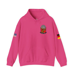 Titan 5 Call Sign -  USANEC-S - Flags on Sleeves - Unisex Heavy Blend™ Hooded Sweatshirt
