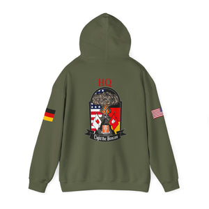 HQ Call Sign -  USANEC-S - Flags on Sleeves - Unisex Heavy Blend™ Hooded Sweatshirt