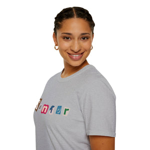 Senior - Adult Sizing - Blank Back - Unisex Softstyle T-Shirt