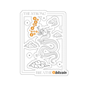 The Strong Breathe Bitcoin - Kiss-Cut Stickers