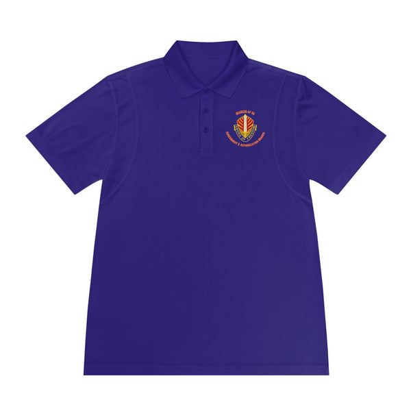 AAB Sword - Orange text - Men's Sport Polo Shirt