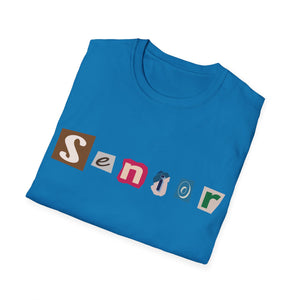 Senior - Adult Sizing - Blank Back - Unisex Softstyle T-Shirt