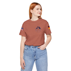 WHM - Flags on Sleeves - Unisex Jersey Short Sleeve Tee