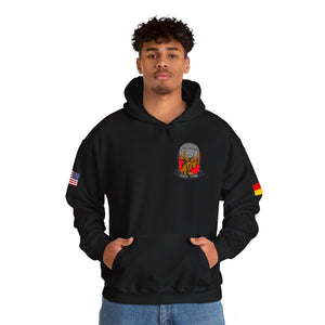 HQ Call Sign -  USANEC-S - Flags on Sleeves - Unisex Heavy Blend™ Hooded Sweatshirt