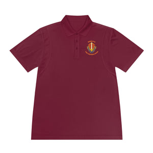 CAB Sword - Orange text - Men's Sport Polo Shirt