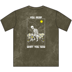 Sow Smiles! - Skeleton Back - Vintage Crewneck Tee