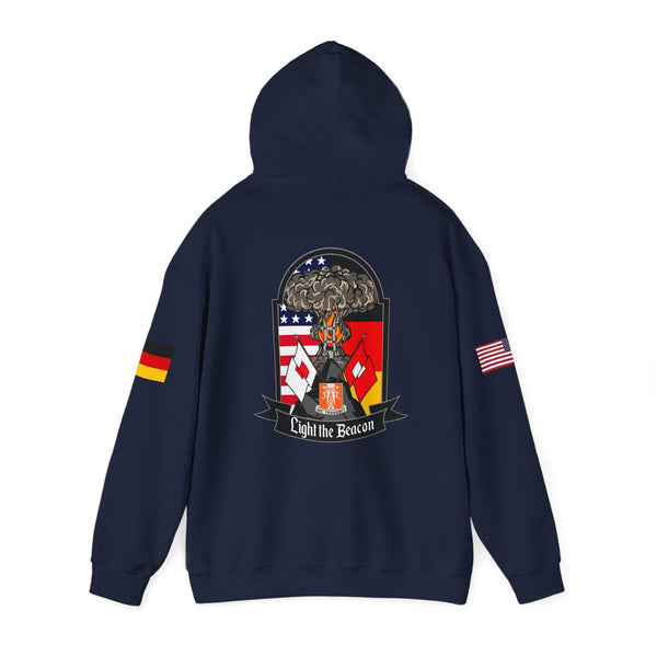 USANEC-S - Flags on Sleeves - Unisex Heavy Blend™ Hooded Sweatshirt