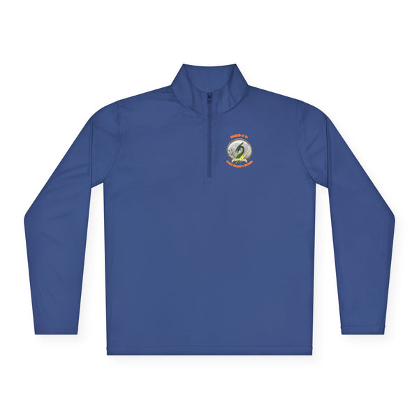 CSD Dragon - Orange text - Unisex Quarter-Zip Pullover