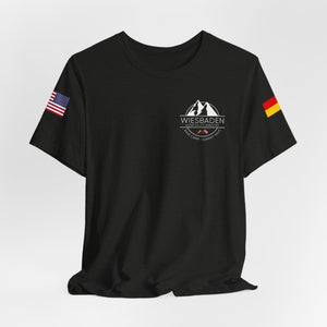 WHM - Flags on Sleeves - Unisex Jersey Short Sleeve Tee