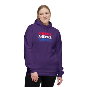 America x3!!! - Unisex Hooded Sweatshirt, Made in US