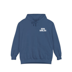 Sow Smiles - Skeleton Back - Unisex Garment-Dyed Hoodie
