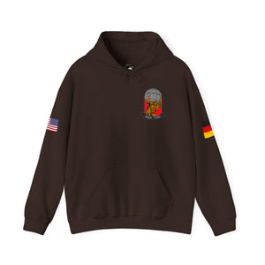 JNOC Call Sign -  USANEC-S - Flags on Sleeves - Unisex Heavy Blend™ Hooded Sweatshirt