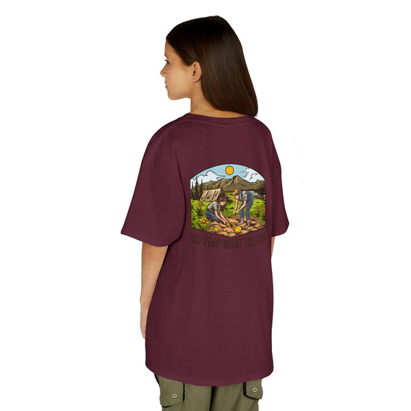 Camping Smiles! - Kids Heavy Cotton Tee