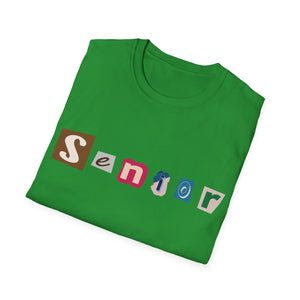 Senior - Adult Sizing - Blank Back - Unisex Softstyle T-Shirt