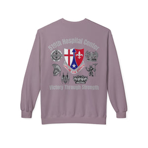 519th Hospital Center - Unisex Midweight Softstyle Fleece Crewneck Sweatshirt