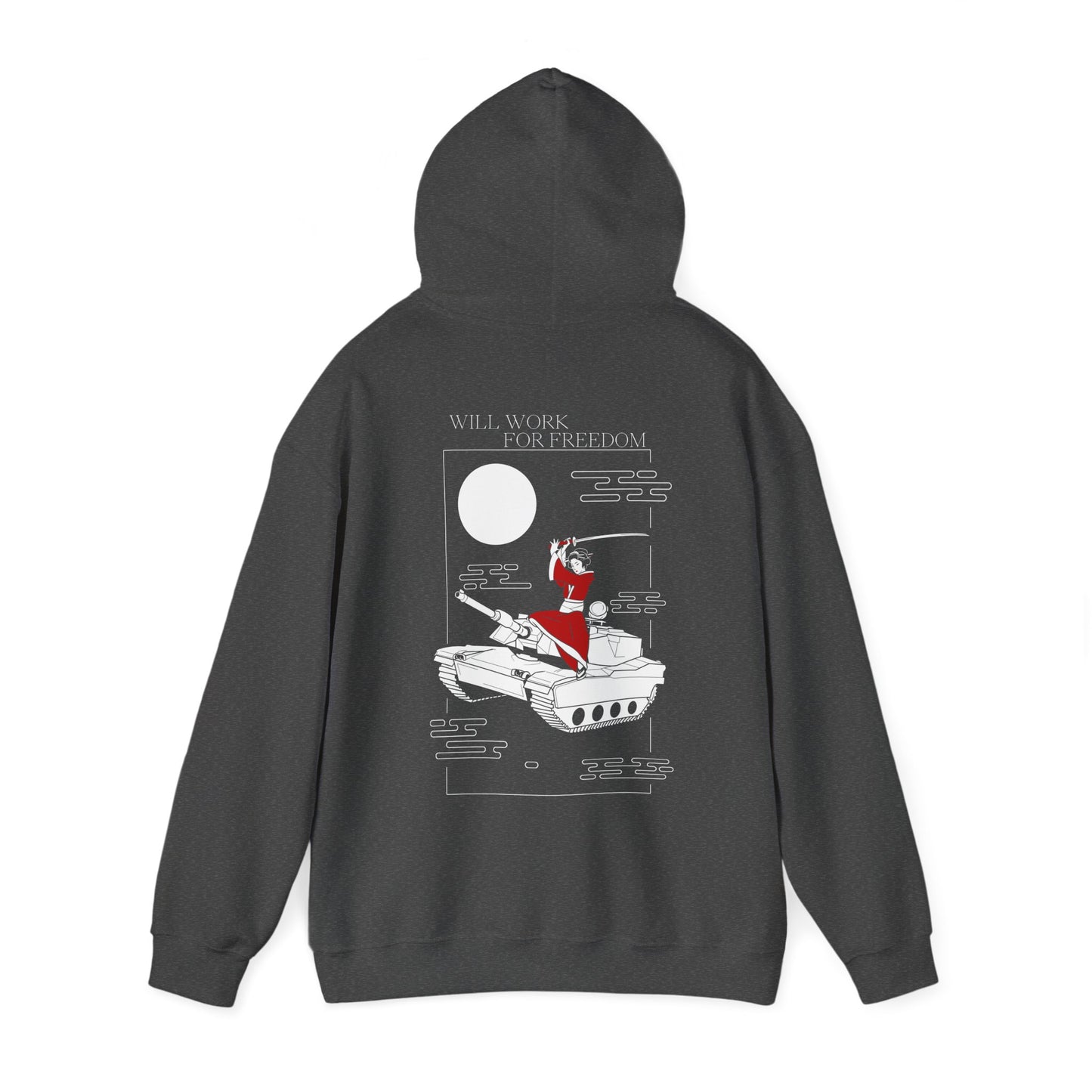 Samurai on a Tank on a Hoodie