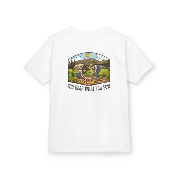 Camping Smiles! - Kids Heavy Cotton Tee