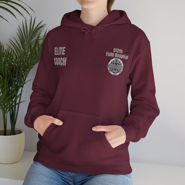 Elite Coach - 512th Field Hospital - Unisex Heavy Blend™ Hooded Sweatshirt