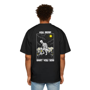 Sow Smiles! - Skeleton Back - Heavy Oversized Tee