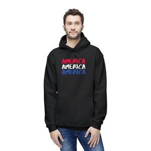 America x3!!! - Unisex Hooded Sweatshirt, Made in US