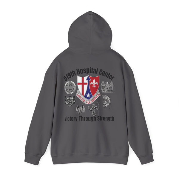 Elite Coach - 512th Field Hospital - Unisex Heavy Blend™ Hooded Sweatshirt