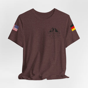 WHM - Flags on Sleeves - Unisex Jersey Short Sleeve Tee