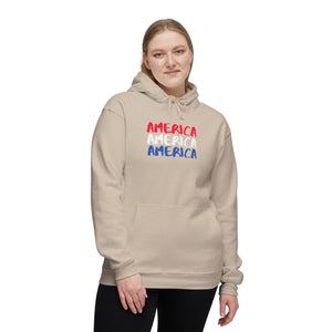 America x3!!! - Unisex Hooded Sweatshirt, Made in US