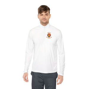 CAB Sword - Orange text - Unisex Quarter-Zip Pullover