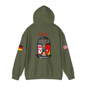 JNOC Call Sign -  USANEC-S - Flags on Sleeves - Unisex Heavy Blend™ Hooded Sweatshirt
