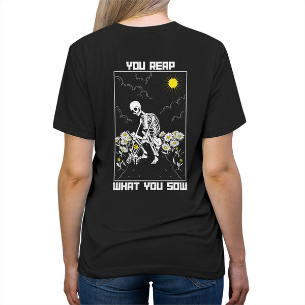 Sow Smiles! - Skeleton Back - Triblend Tee