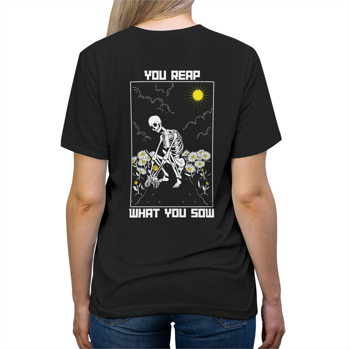 Sow Smiles! - Skeleton Back - Triblend Tee