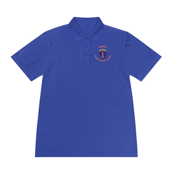 AAB U'R-AF -Orange text - Men's Sport Polo Shirt