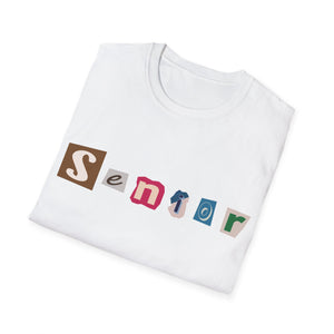 Senior - Adult Sizing - Blank Back - Unisex Softstyle T-Shirt