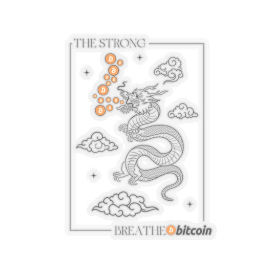 The Strong Breathe Bitcoin - Kiss-Cut Stickers