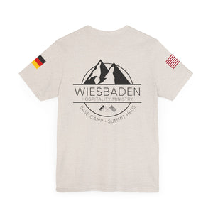 WHM - Flag on Sleeves - Unisex Jersey Short Sleeve Tee