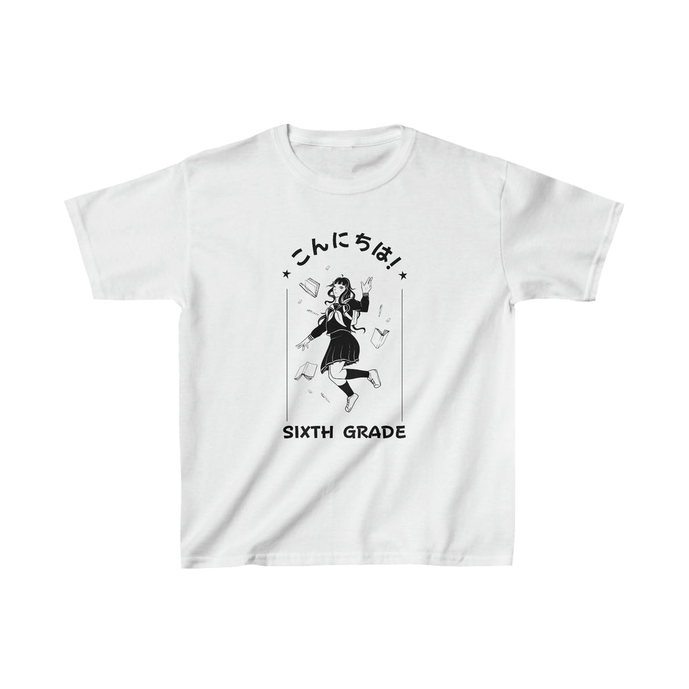 Konnichiwa Sixth Grade - Kids Heavy Cotton™ Tee