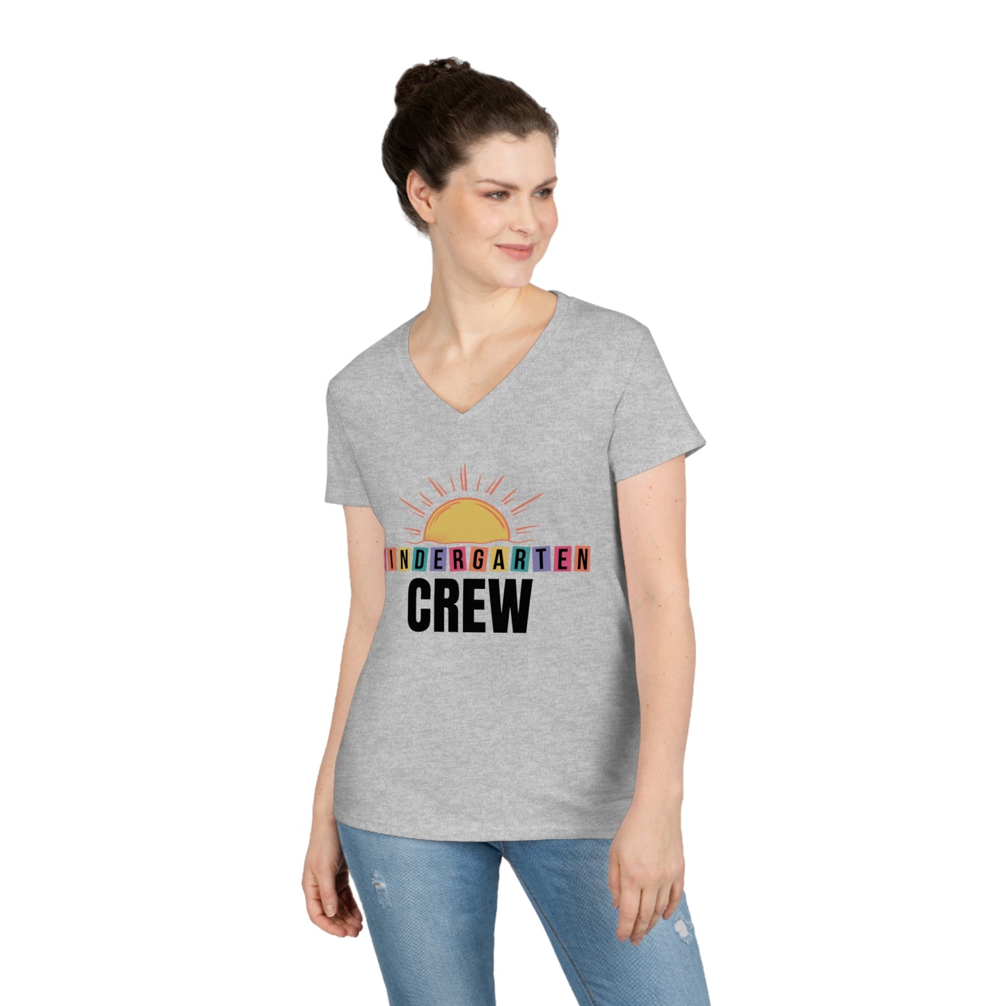 Kindergarten Crew - Ladies' V-Neck T-Shirt