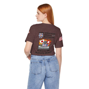 102d SSB - Sleeve with USA/2TSB - Unisex Jersey Short Sleeve Tee