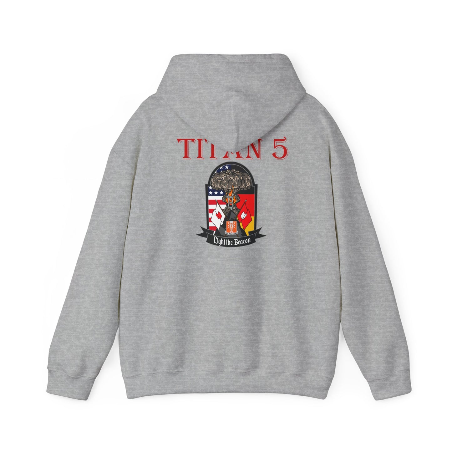 Titan 5 Call Sign - No Flags on Sleeves - USANEC-S - Unisex Heavy Blend™ Hooded Sweatshirt