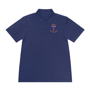 CAB U'R-AF Logo - Orange text - Men's Sport Polo Shirt